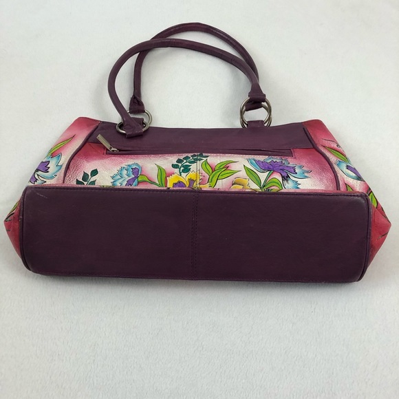 Biacci Hand Painted Leather Shoulder Bag - Picture 7 of 8